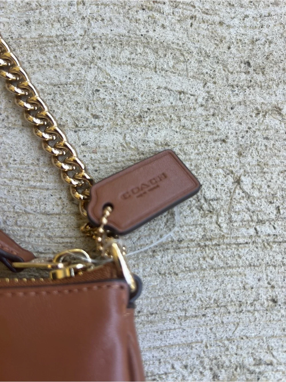 Coach Brown Leather Mini Wristlet (Nolita 19)